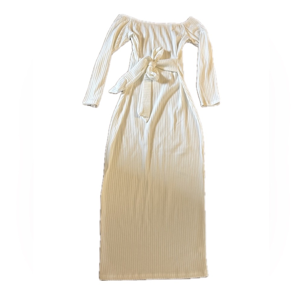 Women’s long dress with front or back tie